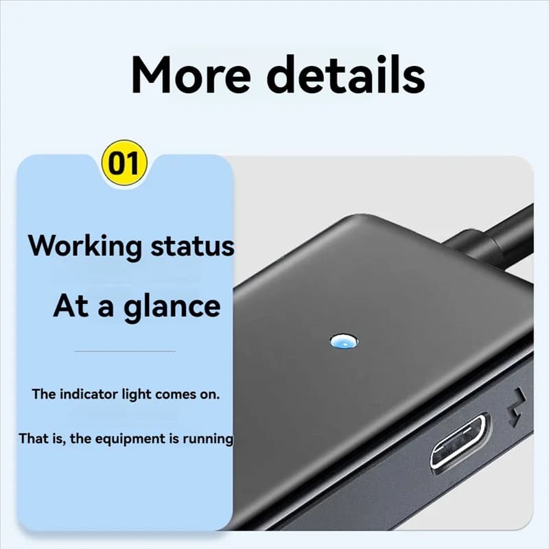 Hub USB C 3.0 Docking station a 5 porte Hub tipo C 5 Gbps 100 cm Adattatore USB 3.0 per laptop