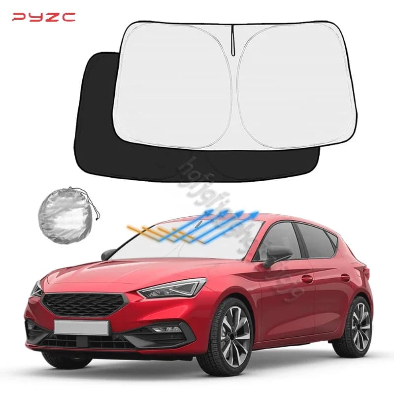 For Seat Leon 2012-2016 2017 2018 2019 2020 Accessories Auto Parasols Front and rear visor Auto Windscreen Solar Protective Cover