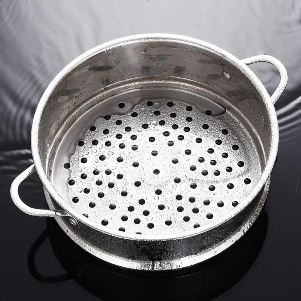 304 Stainless Steel Steamer Basket 16-32cm Thickened Pot Steaming Grid Thicken Strainer Generic Food Steam Rack Kitchen Use