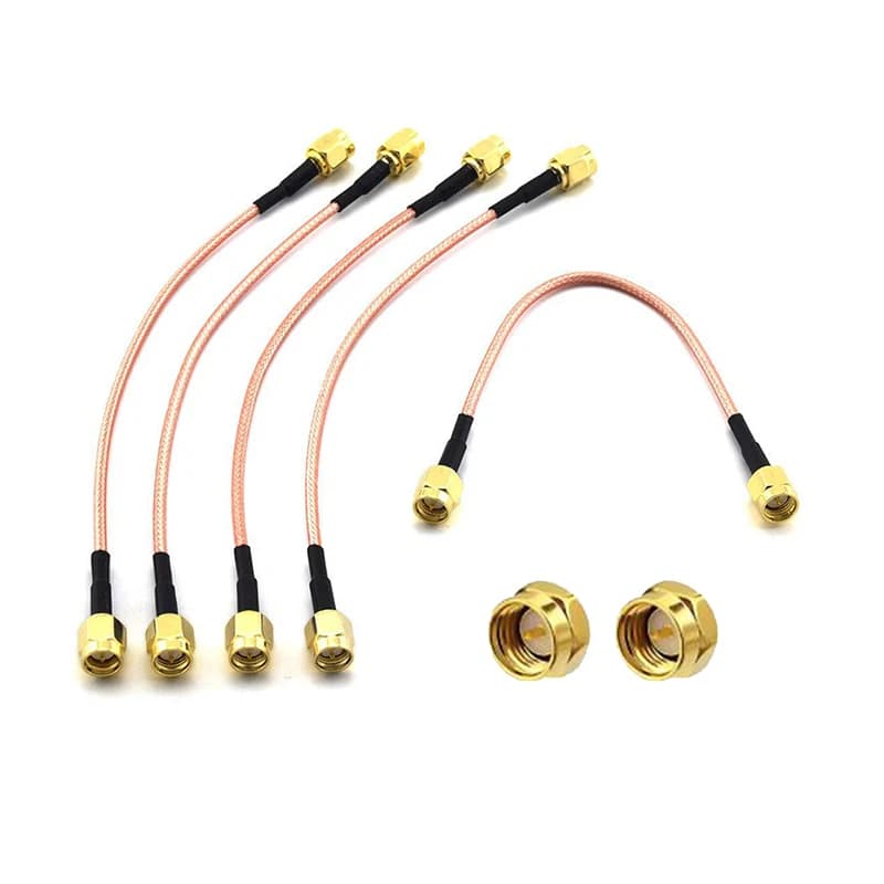 10/20/30/40/50cm Sma Maschio A Maschio Rg316 Cavo 50 Ohm Rf Coassiale Pigtail Estensione Per Antenna E Wifi Anti-interferenza