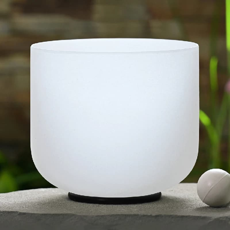 432Hz 7 Inch Singing Bowl Quartz Crystal Sound Bowls Professional Meditation Accessories Yoga Sound Healing Instruments