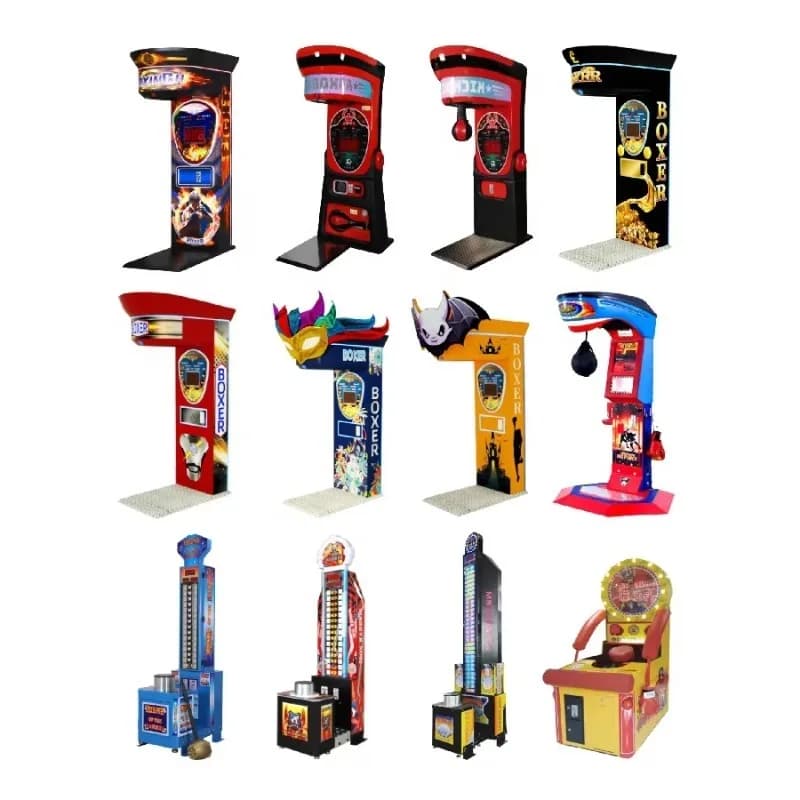 Nuova Macchina da Boxe Elettronica a Moneta per Allenamento, Gioco Arcade, Macchina da Pugilato in Metallo Personalizzabile per Kickboxing - Vendita all'Ingrosso FL
