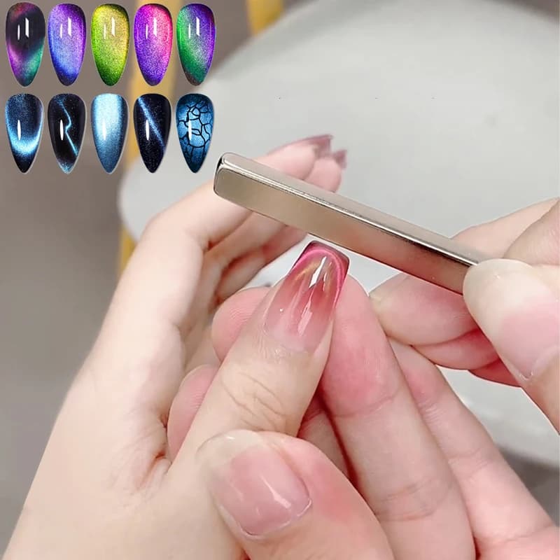 BORN PRETTY Magnete per gatti con striscia spessa super resistente per smalto gel per unghie Penna multifunzione francese con effetto striscia di linea 3D