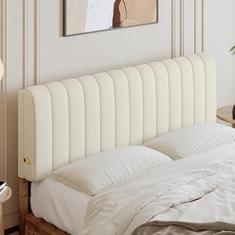 Beautiful sleeping area cream wind suspension bedside bag soft back tatami bedroom pillow teddy pillow bedside velvet customization