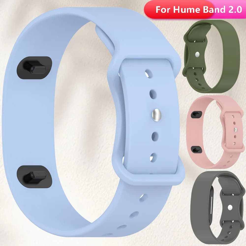 BEHUA Watch Band For Hume Band 2.0 Smartwatch Silicone Strap Bracelet Watchband for Women Men Replacement Wristband Accessories