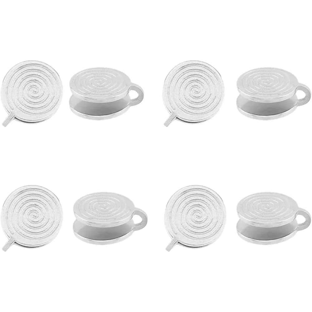 Orecchini a pressione per cheloidi Orecchini a clip in acciaio inossidabile Orecchini a spirale non forati Orecchini a compressione arcobaleno Kit in metallo