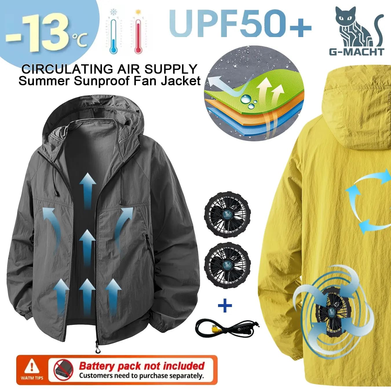 Gilet rinfrescante estivo per coppie, traspirante e resistente al calore, senza maniche, climatizzato, per uso esterno (non alimentato)