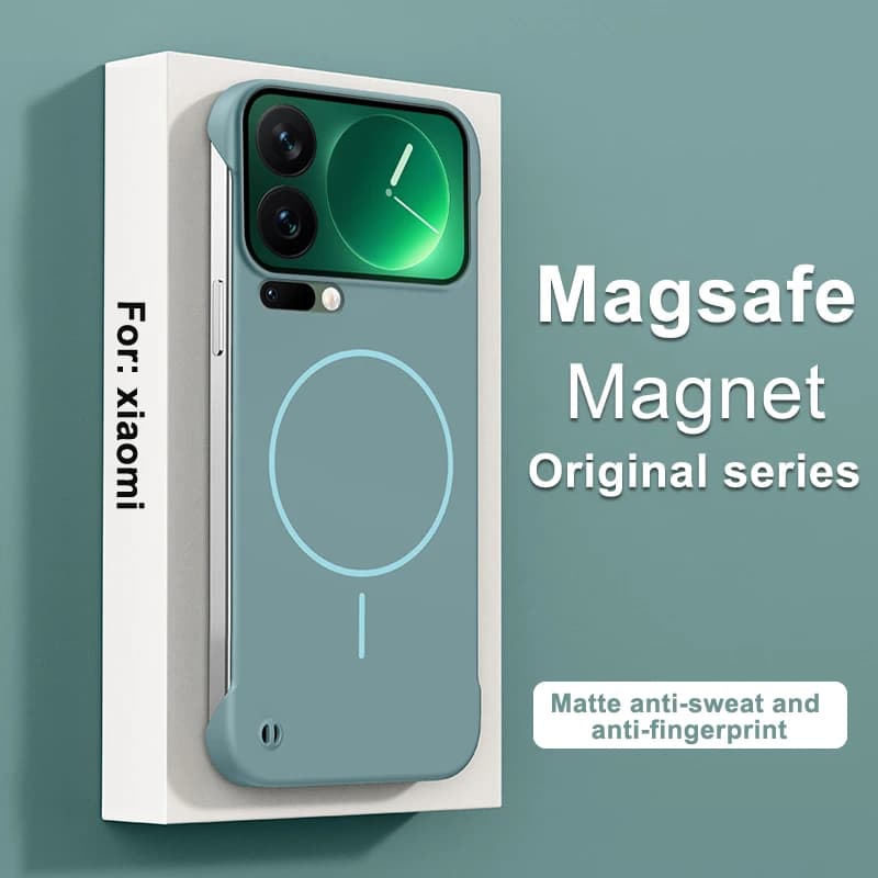 Ultra Thin Frameless Magnetic Case For Xiaomi 17 17Pro Max Magsafe Hard PC Matte Cover For Xiaomi MI17 pro max Shell Bumper