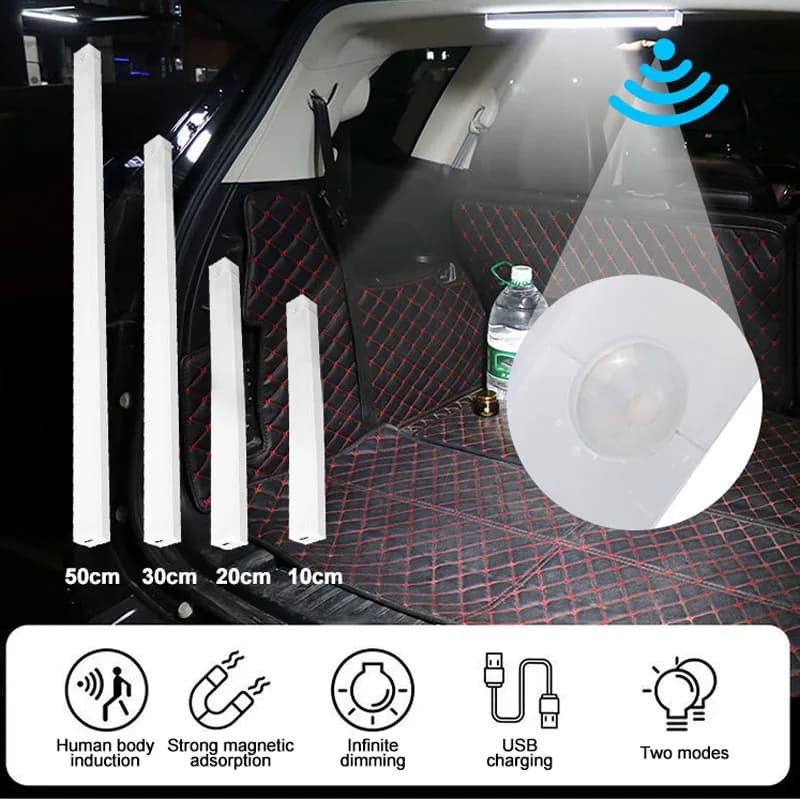 Car Led Type C Led Refill Bar Lamp Indoor Light Strip For Van Caravan Bag Light Motion Sensor Wireless Light