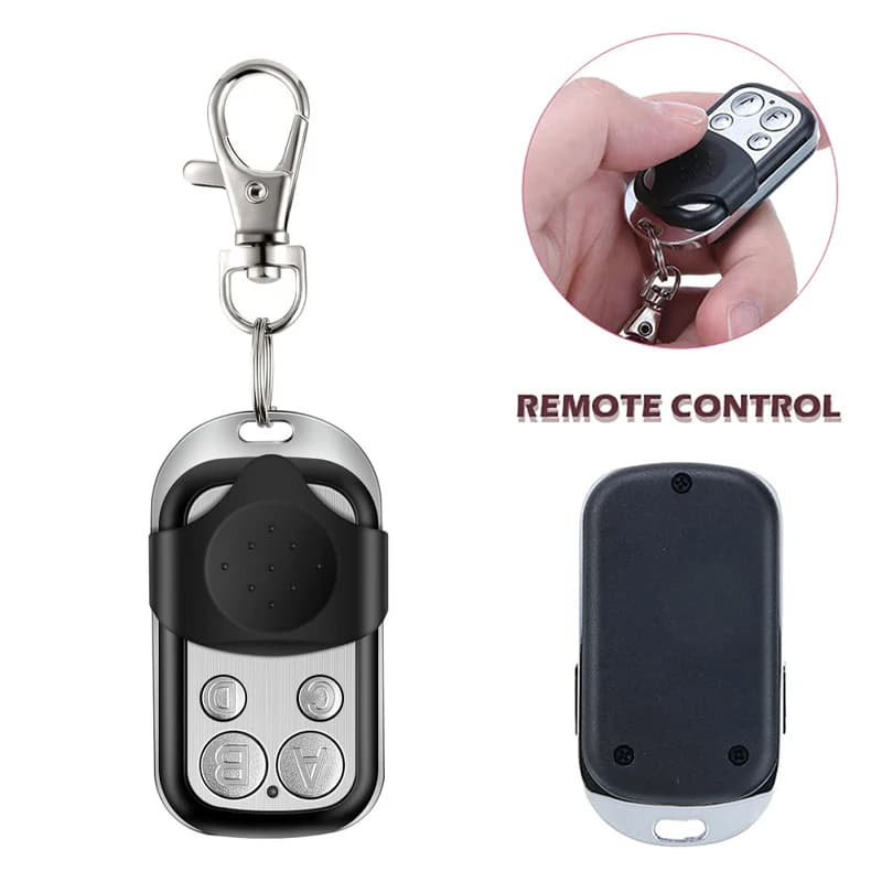 Telecomando Duplicatore Smart 433MHz con Pulsante Metallico, Trasmettitore ABCD / Blocco/Sblocco, Telecomando a 4 Pulsanti per Apertura Garage