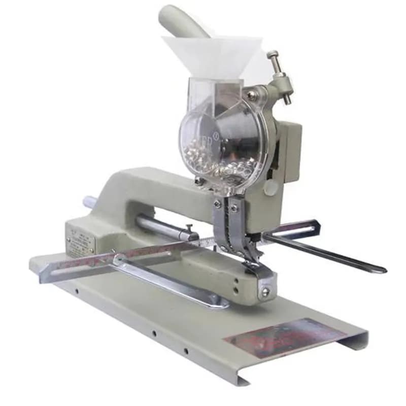 Double Head Eyelet Grommet Punching Machine For Paper Bags