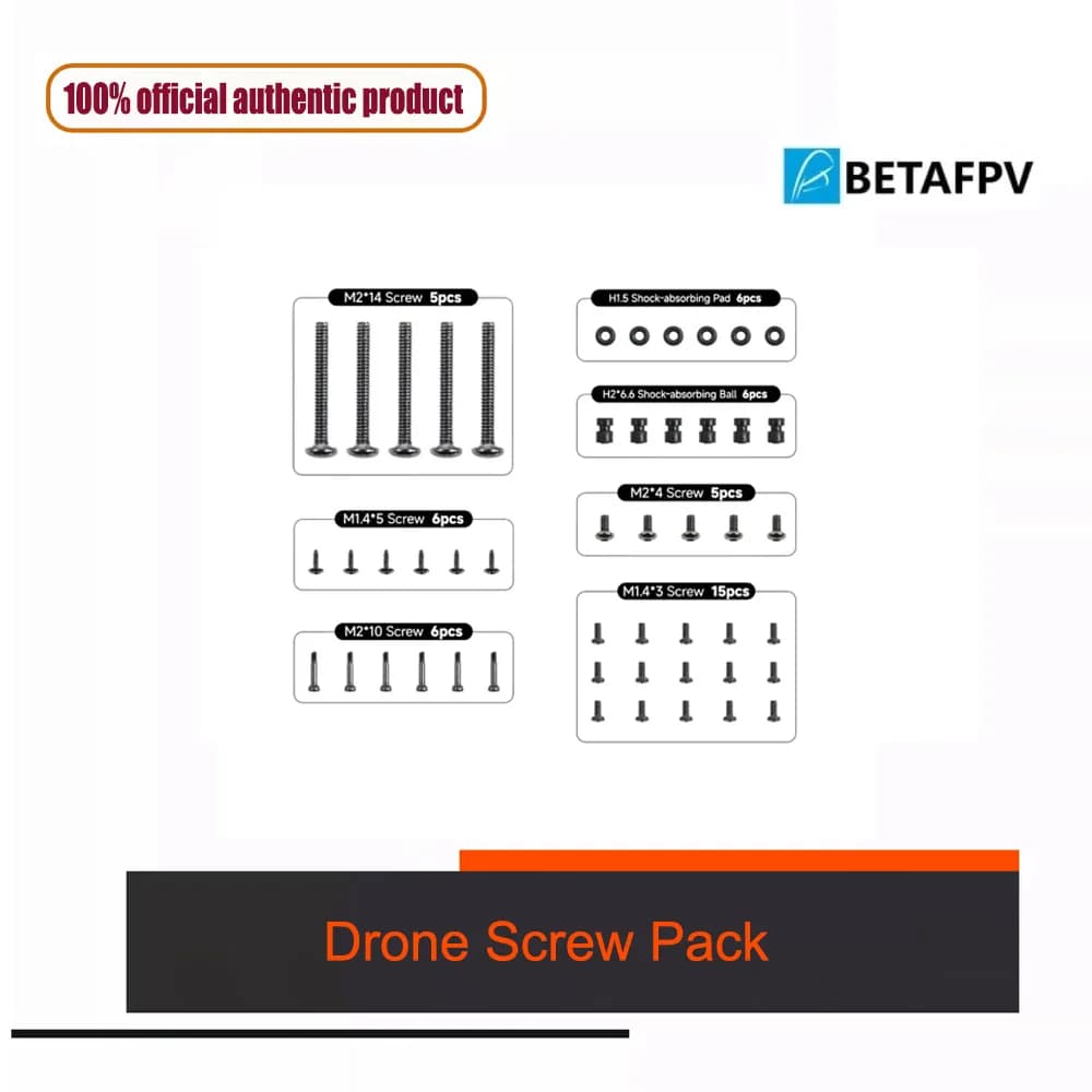 Pacchetto di viti per drone BETAFPV per Pavo20 /Pavo20 Pro /Meteor65 Pro / Meteor75 Pro/Air65 / Air75 / Meteor65 Pro / Meteor75 Pro/Cetus X