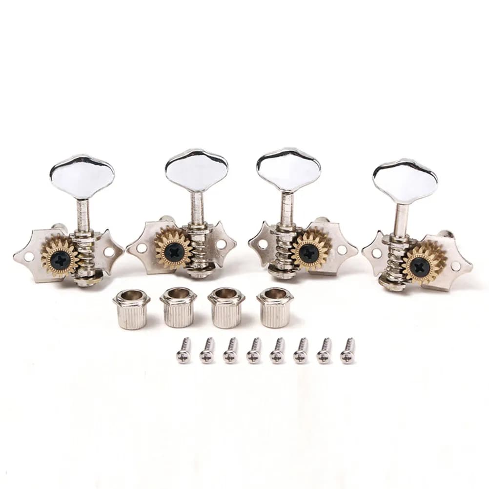 Chrome Ukulele Machine Heads Guitar Replacement Pegs Acoustic Tuning Machines Bass Tuner