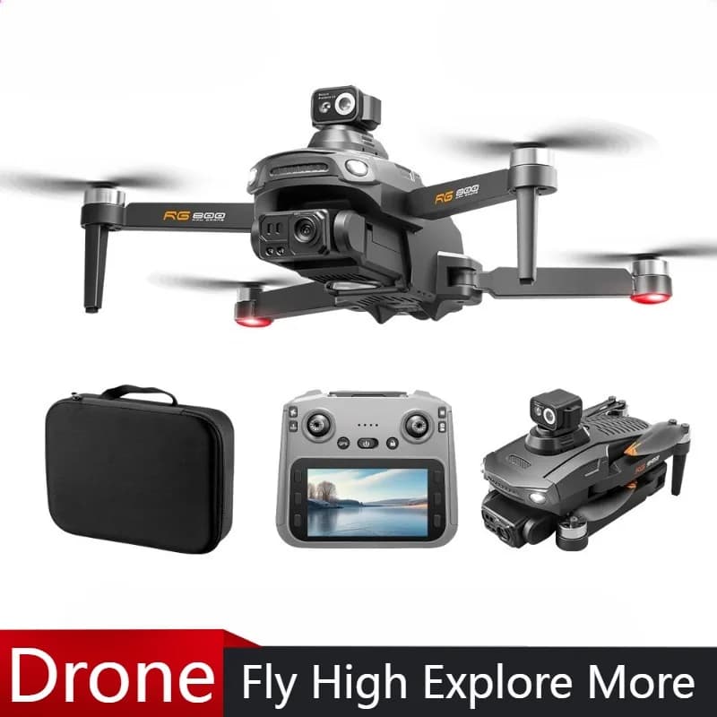 NEW RG800 MAX Drone 1080P HD Camera FPV Professional Large Size 4.5inches with Screen Remote Control Folding Drone with WIFI