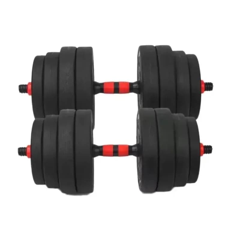 Vendita calda Sollevamento pesi personalizzato Vernice rotonda economica Bilanciere Maniglie con manubri Vendite Set di manubri regolabili da 20 kg Prezzo economico