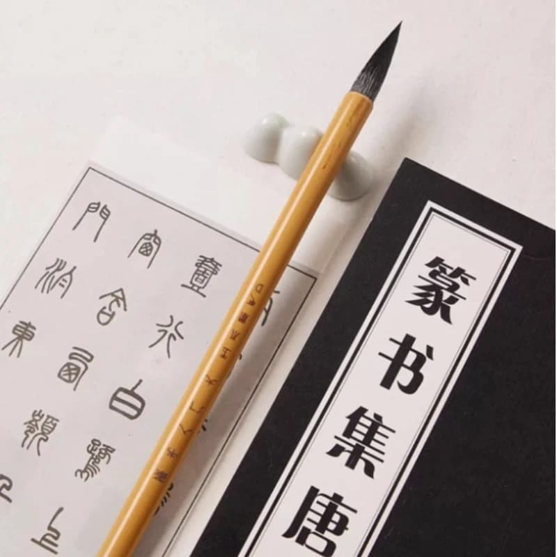 Weasel Woolen Mixed Hair Calligraphy Brush Set Beginners Official Script Seal Script Brush Pen Chinese Painting Landscape Brush