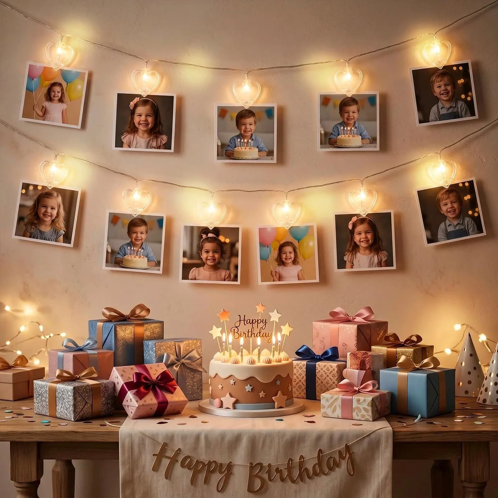 10m 80LED Christmas Fairy Light Photo Clip Battery Garland String Lights for Picture Hanging Decor Bedroom Wedding Birthday Gift