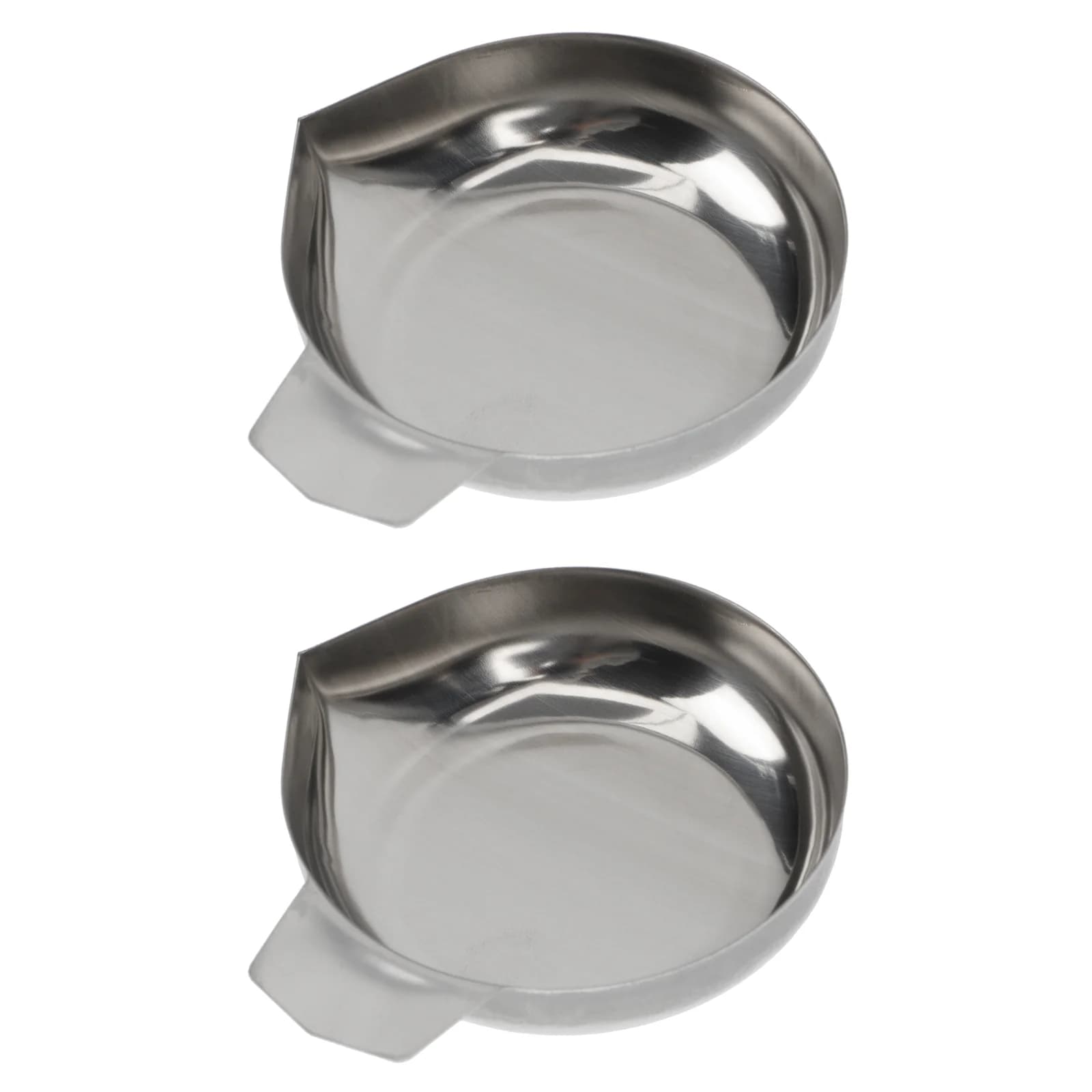 2 pezzi in acciaio inossidabile diamante bilancia vassoio bilancia da cucina vassoi piatto elettronico contenitore padelle per mini bilance forniture per la casa