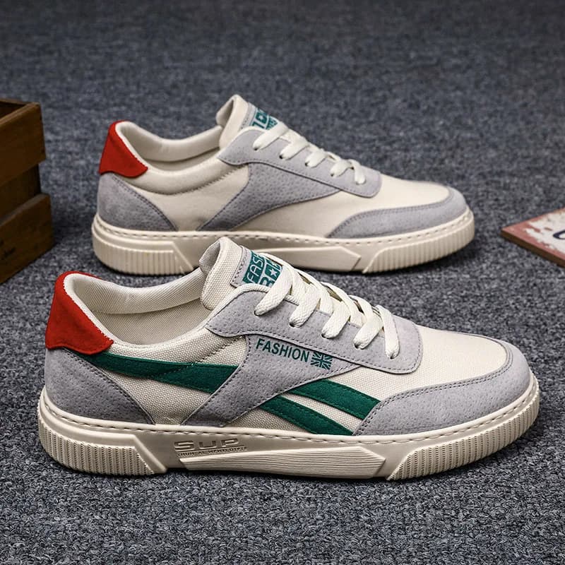Autunno nuove scarpe da uomo alla moda Scarpa da tavolo in tela versatile Calzature casual antiscivolo da esterno Sneakers da uomo leggere alla moda Zapatos