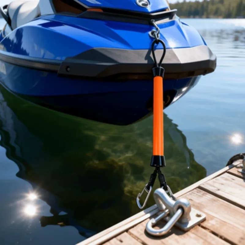 Suitable for 316 stainless steel double buckle carbon fiber built-in elastic rope seawater wear-resistant marine rope