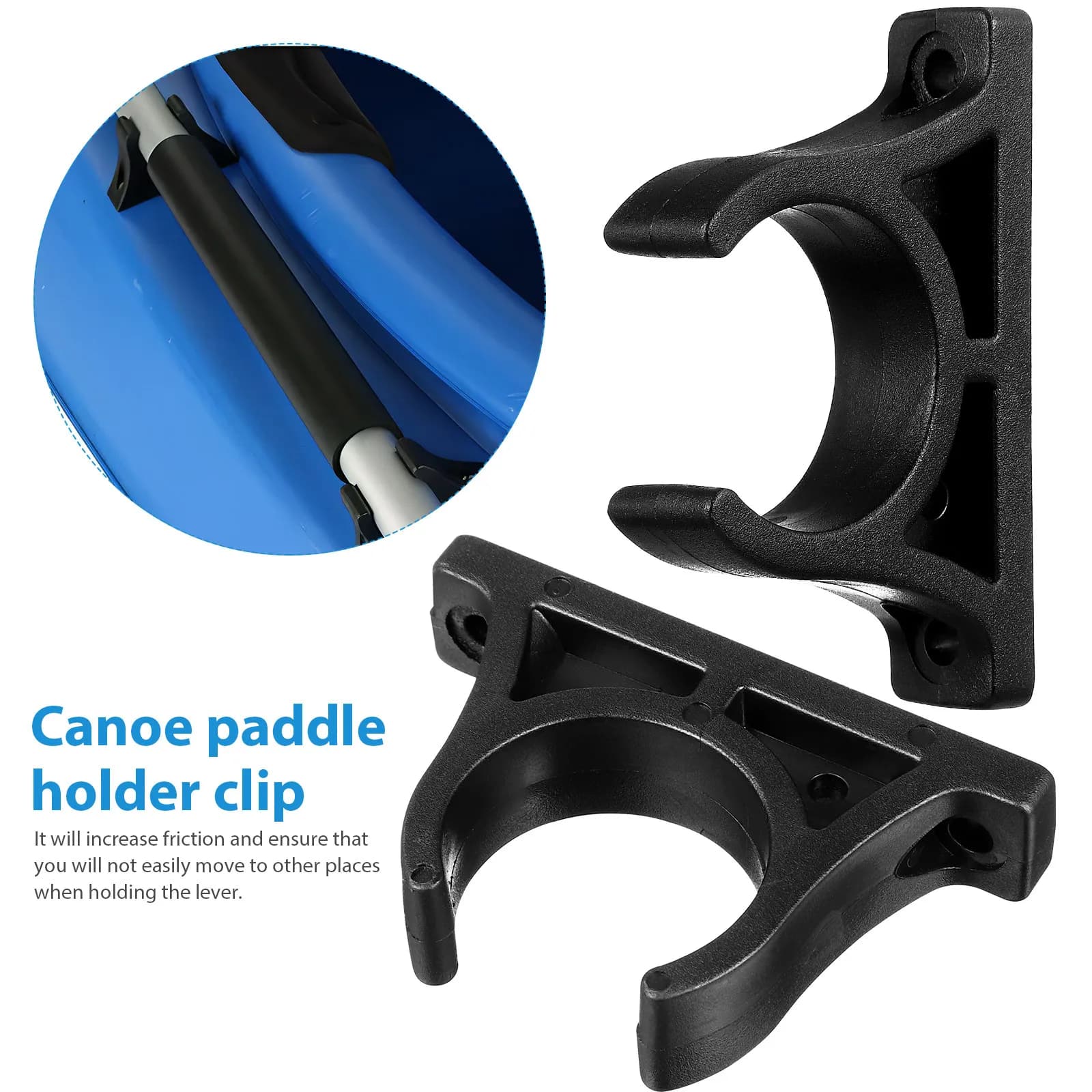 Supporti per pagaie da kayak (4 pezzi) in plastica resistente per avventure di pagaiata in acqua