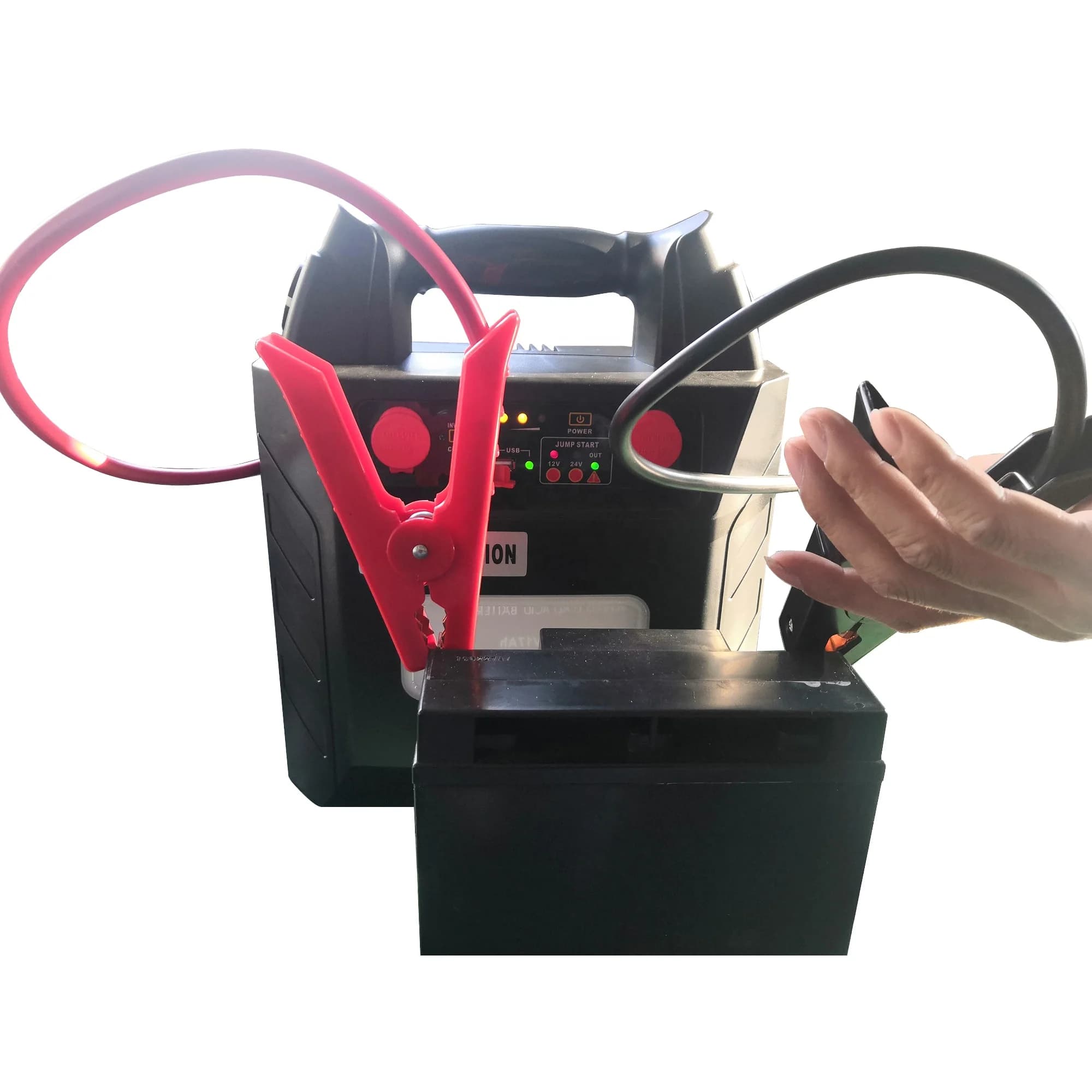 12V 24V Jump Start with Inverter Heavy Power Station Big Battery Capacity Car Jump Starter
