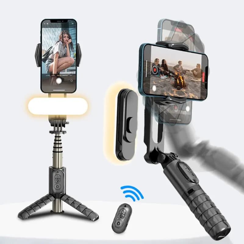 Gimbal Stabilisateur Estabilizador Selfie Stick Fill Light Smartphone Baseus Handheld Action Kameralar Bluetooth treppiede Gimbal