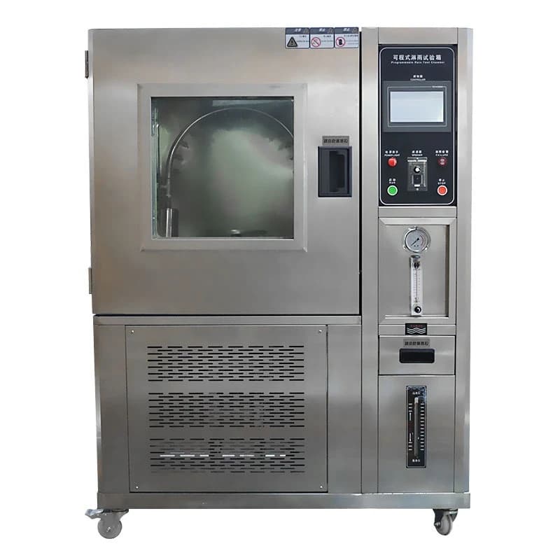 Scatola per prove di pioggia Attrezzatura per test impermeabile di grado IPX456 scatola per test di gocciolamento della pioggia simulata serbatoio di spruzzo per tubi a pendolo