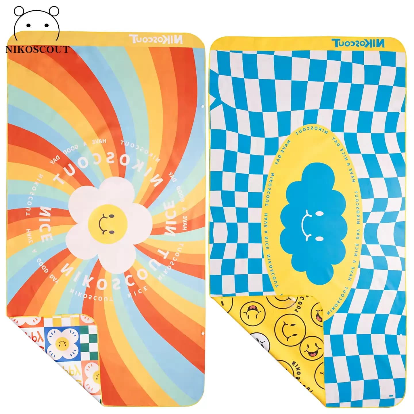 Beach Towel Swimming Bath Towel Quick-Dry Large Bathrobe Portable Travel Cover-Up Absorbent Robe for Kids and Teenagers