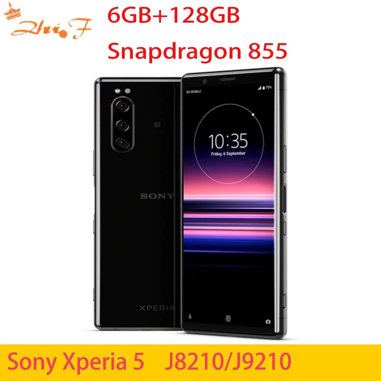 Sony Xperia 5 J8210 J9210 6G RAM 64GB/128GB ROM 12MP 4G LTE Snapdragon855 NFC sony xperia 5 cellulare