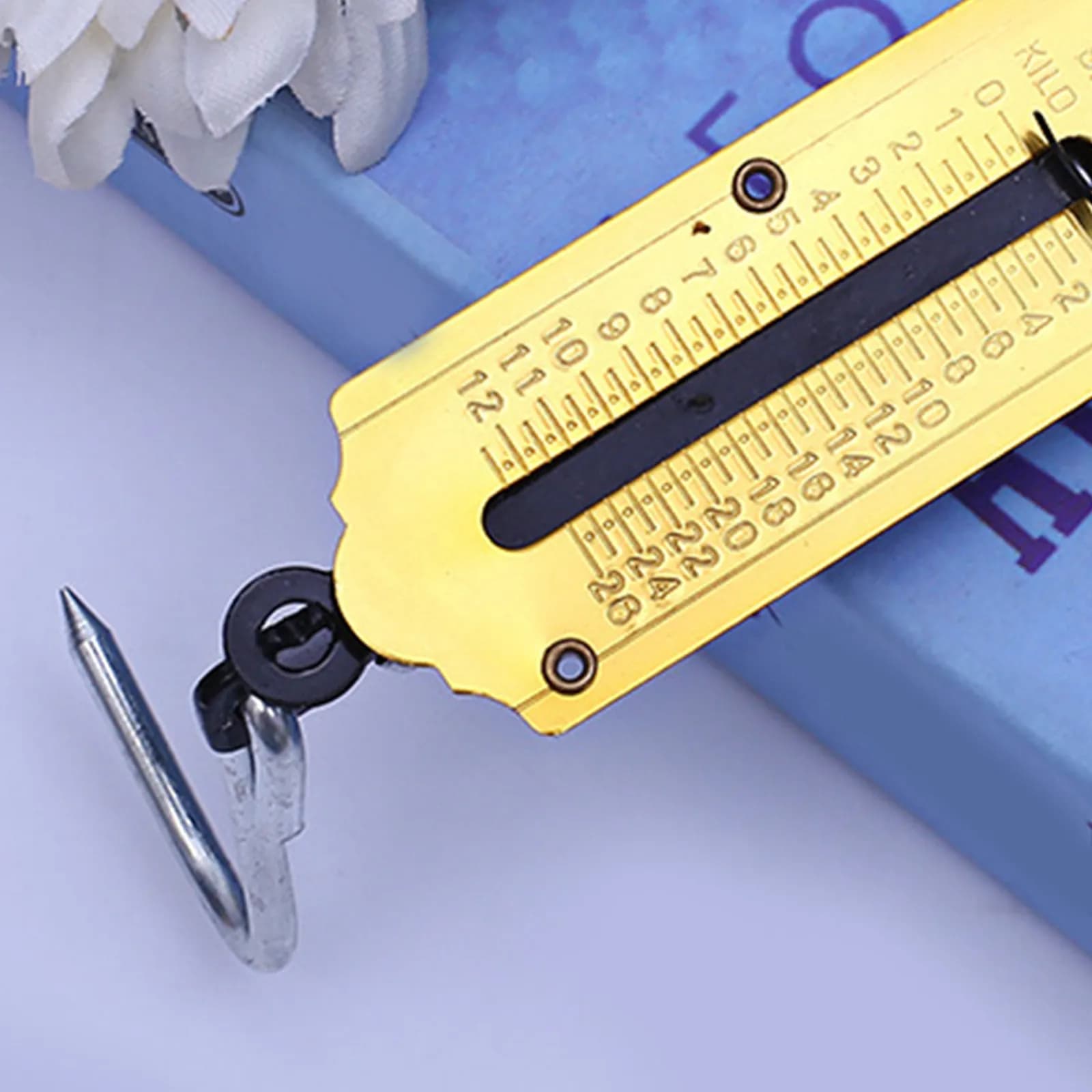 Portable 12kg Digital Hanging Hook Scale Mini Weighing Tool for Fishing Luggage Kitchen and Outdoor Use