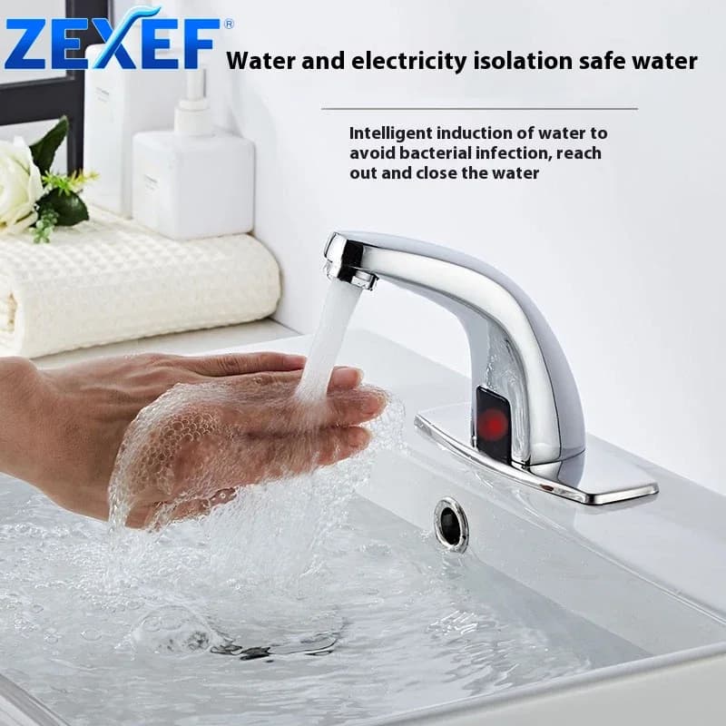 1PCS Corner Adjustable Kitchen Faucet Automatic Infrared Kitchen Faucet Wash basin Water Assembly Tap Touch Sensor Bridge Bidet Inductive Torneira