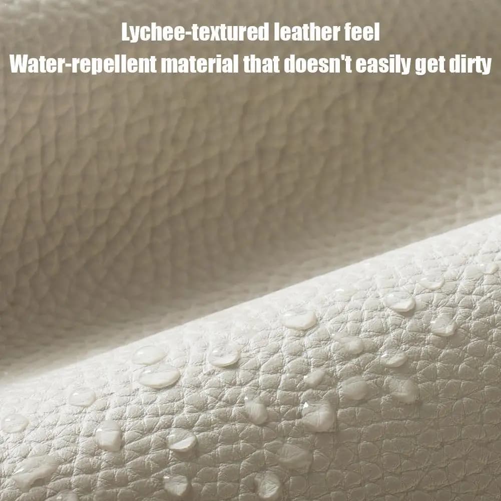 Custodia per Occhiali da Sole con Panno Pulente Integrato, in Pelle Litchi Impermeabile, Chiusura a Pressione a Sgancio Rapido, Anti-Smarrimento, con Gancio