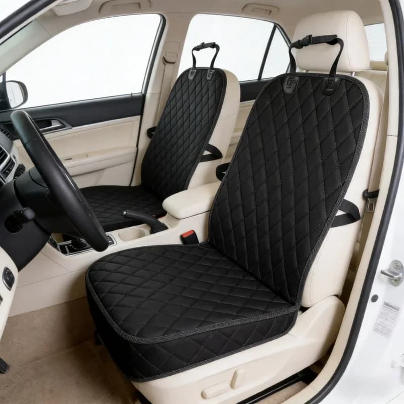 1 Pezzo Coprisedile Auto Anteriore Antiscivolo per Cani, Protezione per Animali Domestici, Resistente ai Graffi, Impermeabile, Adatto a Auto, SUV, Camion, Universale