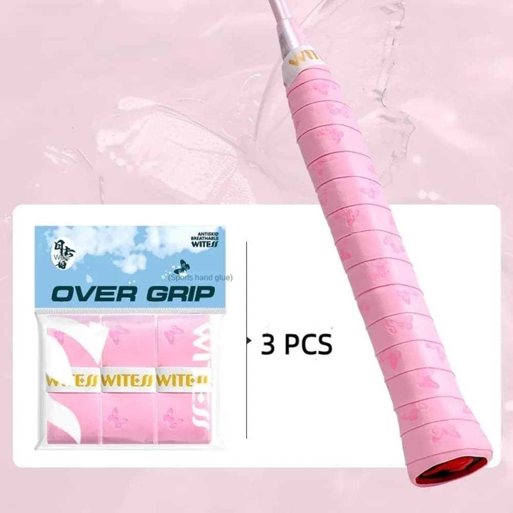 3 pieces of overgrip for 1,1 m badminton racket, anti-slip, sweat absorption, tennis overgrip, shockproof, wear-resistant