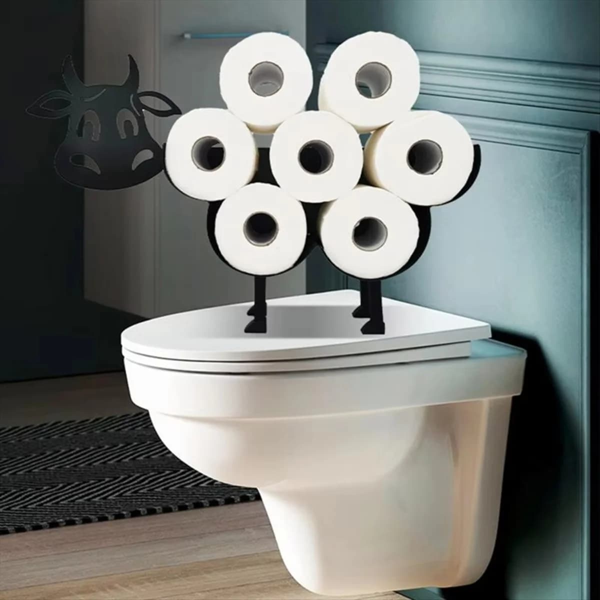 Toilet Paper Holder Metal Freestanding Toilet Paper Roll Holder