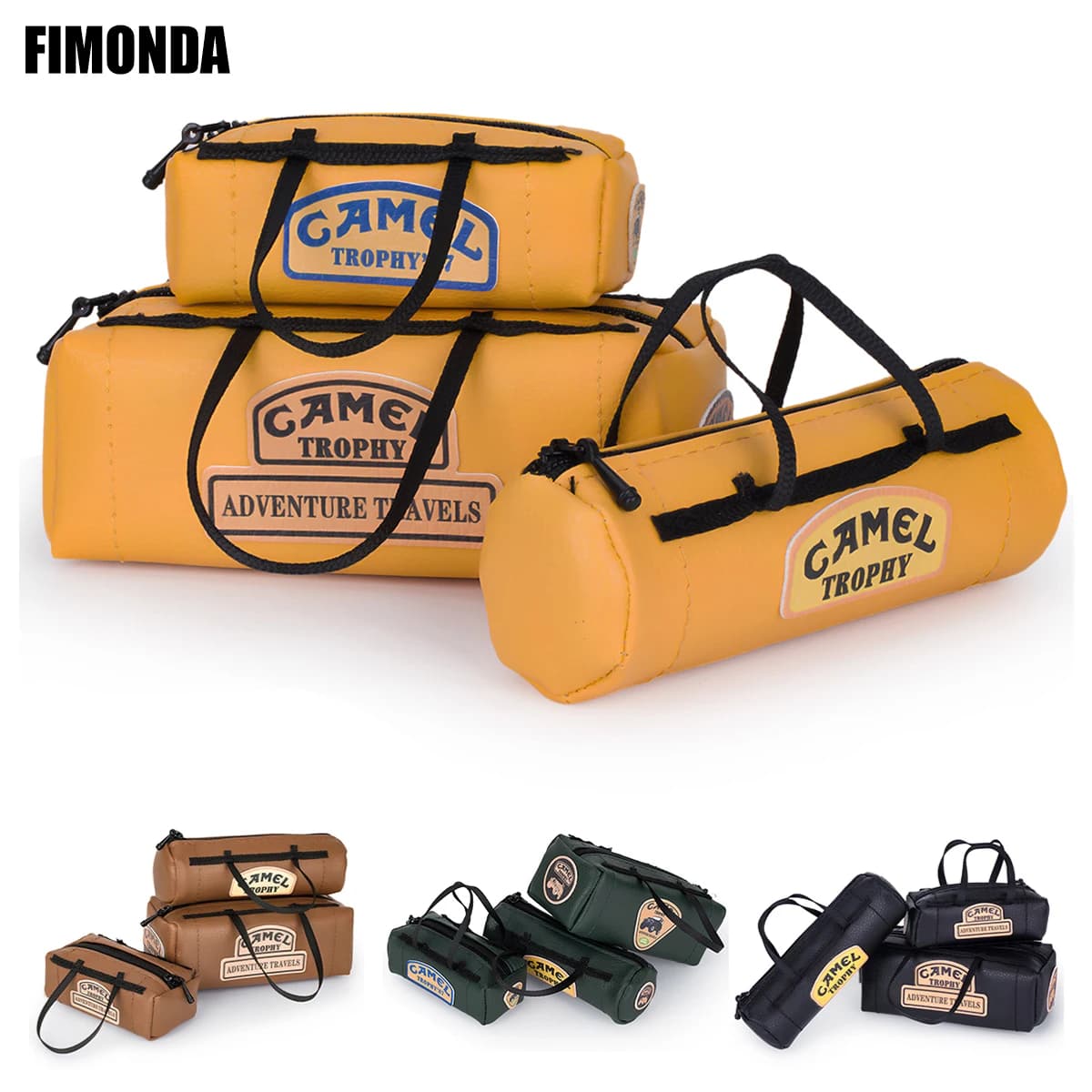 Borsa da Tetto RC, Scala 1/8 1/10 1/12 1/16, per Axial SCX10 TRX4 TRX4M WPL, Decorazione Realistica in Similpelle