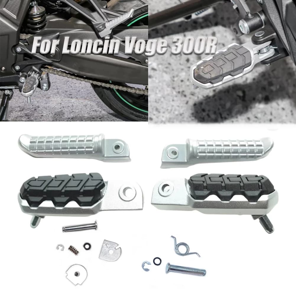 Pedale poggiapiedi anteriore posteriore moto per LONCIN VOGE 300R LX300-6A 300RR LX300 LX300AC LX300GS-B