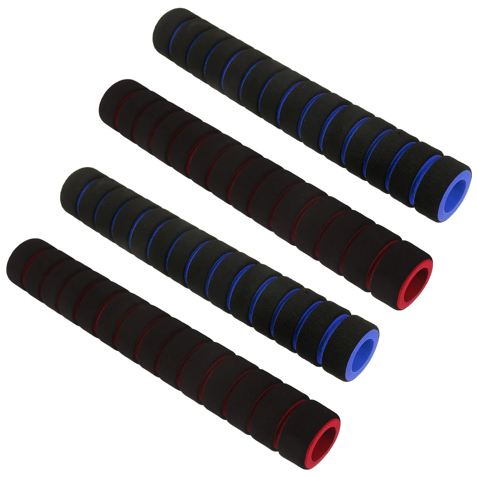 4 Pezzi Copri Manopole in Spugna Confortevoli Antiscivolo per Bicicletta, Fitness, Scooter, Kayak, Protezioni per Manubrio Bici