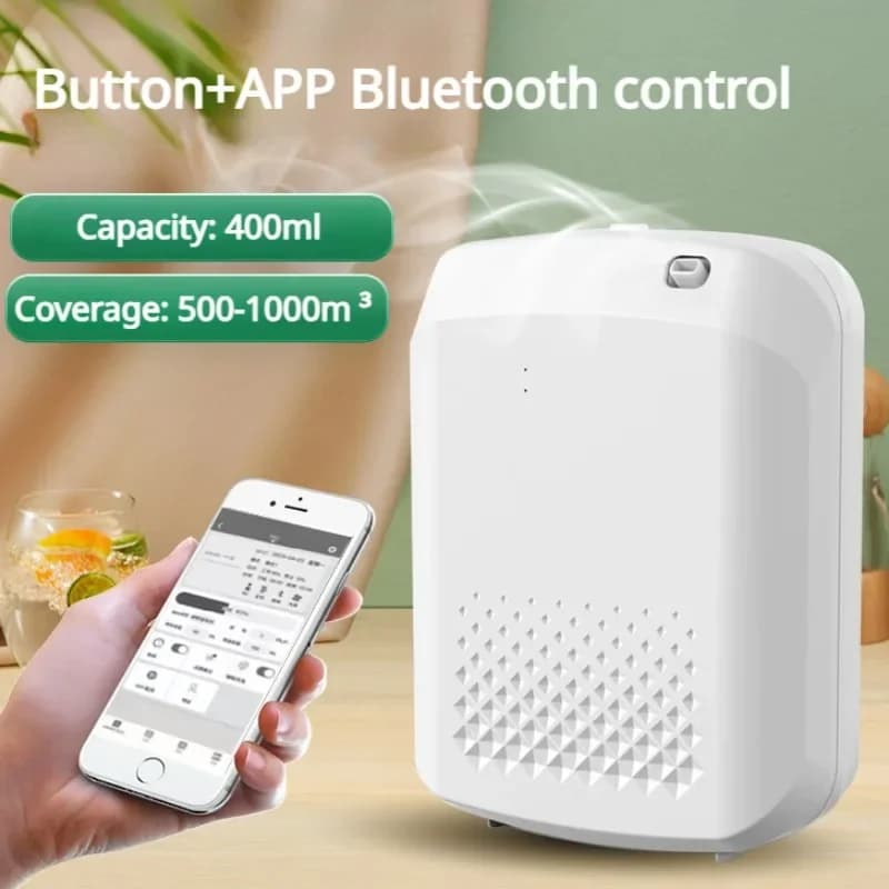 Diffusore di fragranze intelligente Distributore di odori di controllo Bluetooth 500m3 Deodoranti per hotel elettrici aromatici Oasi per la casa