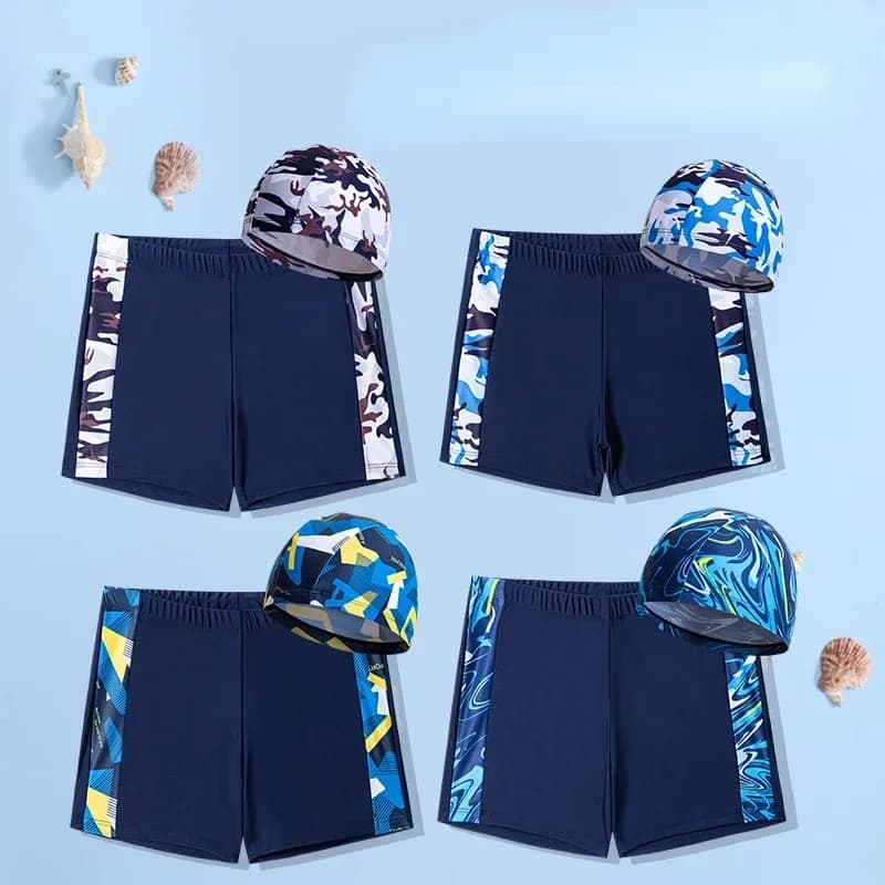 Children's swimsuit, Boys' swimsuits, Quick Drying Shorts, Beach Swimwear with Printing, Summer Swimwear, New, 2024