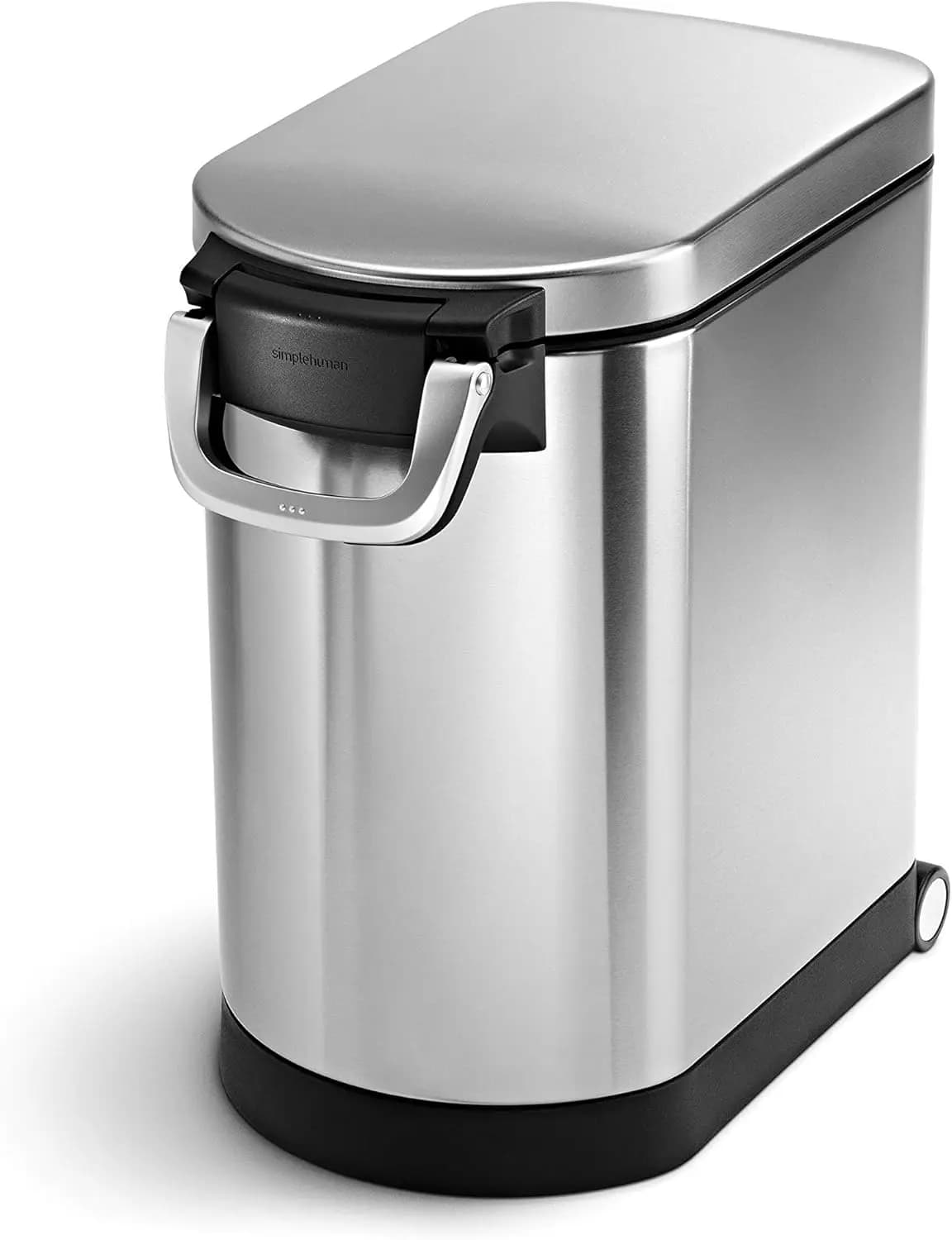 Contenitore per Alimenti per Animali da 25L con Chiusura Ermetica, Paletta Magnetica, Design Sottile