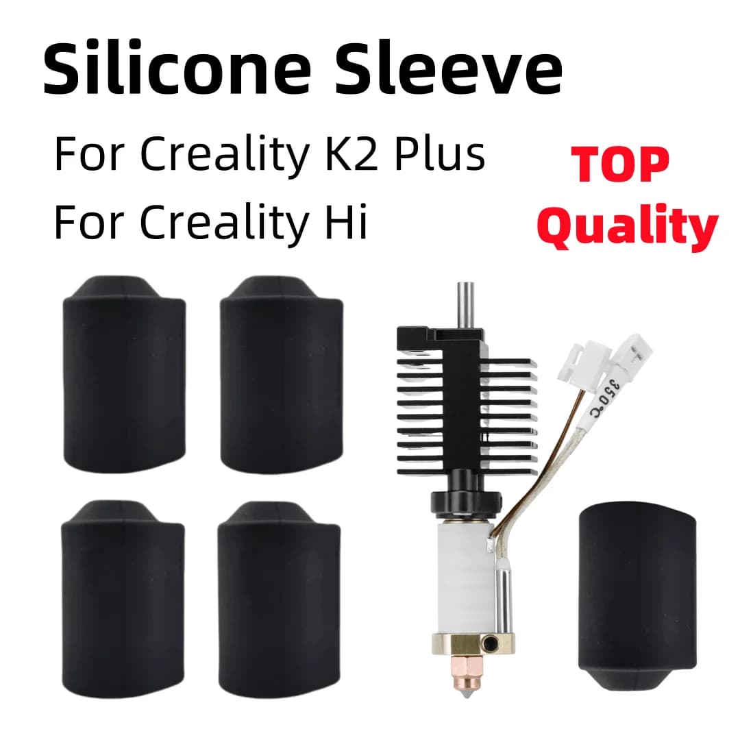 Silicone Socks for Creality K2 Plus Hi Combo 3D Printer Case Heating Block Silicone Sleeve K2P Hotend Thermal Insulation Case