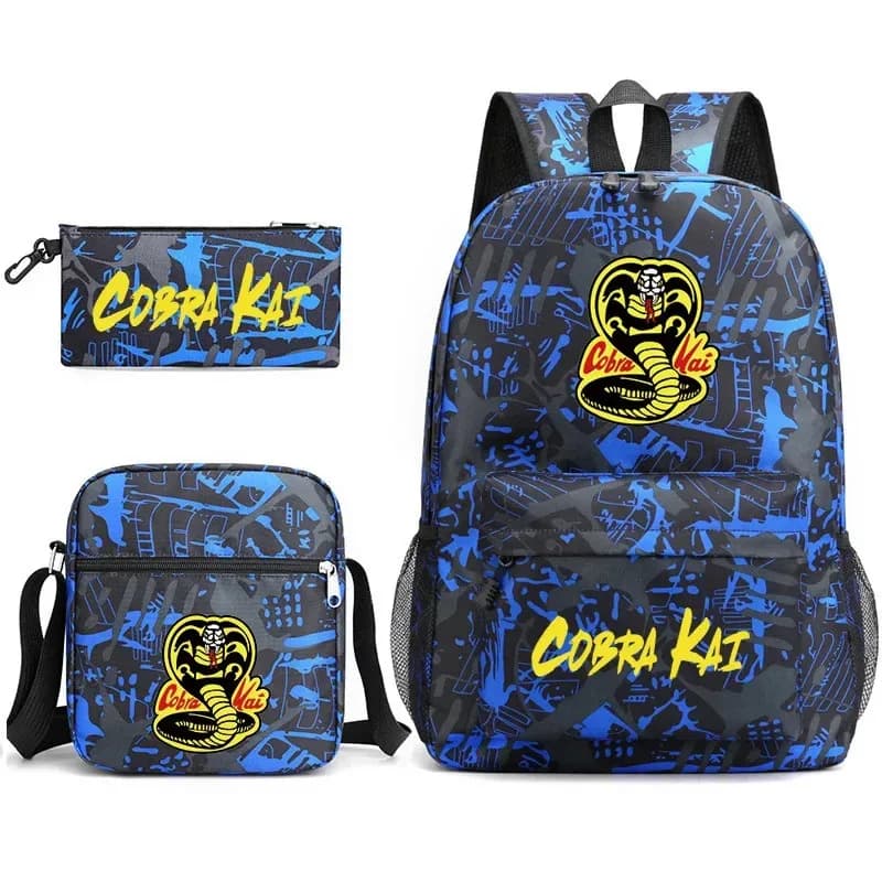 Cobra Kai Zaino Zaino Borsa a tracolla Astuccio Set regalo per bambini Studenti