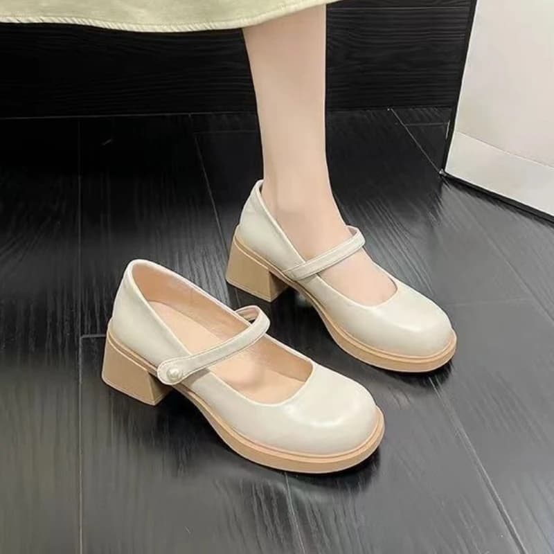 Scarpe Mary Jane in Pelle da Donna Tendenza 2026, Nuovo Stile Britannico Primaverile, Versatili e Bestseller per Uso Casual
