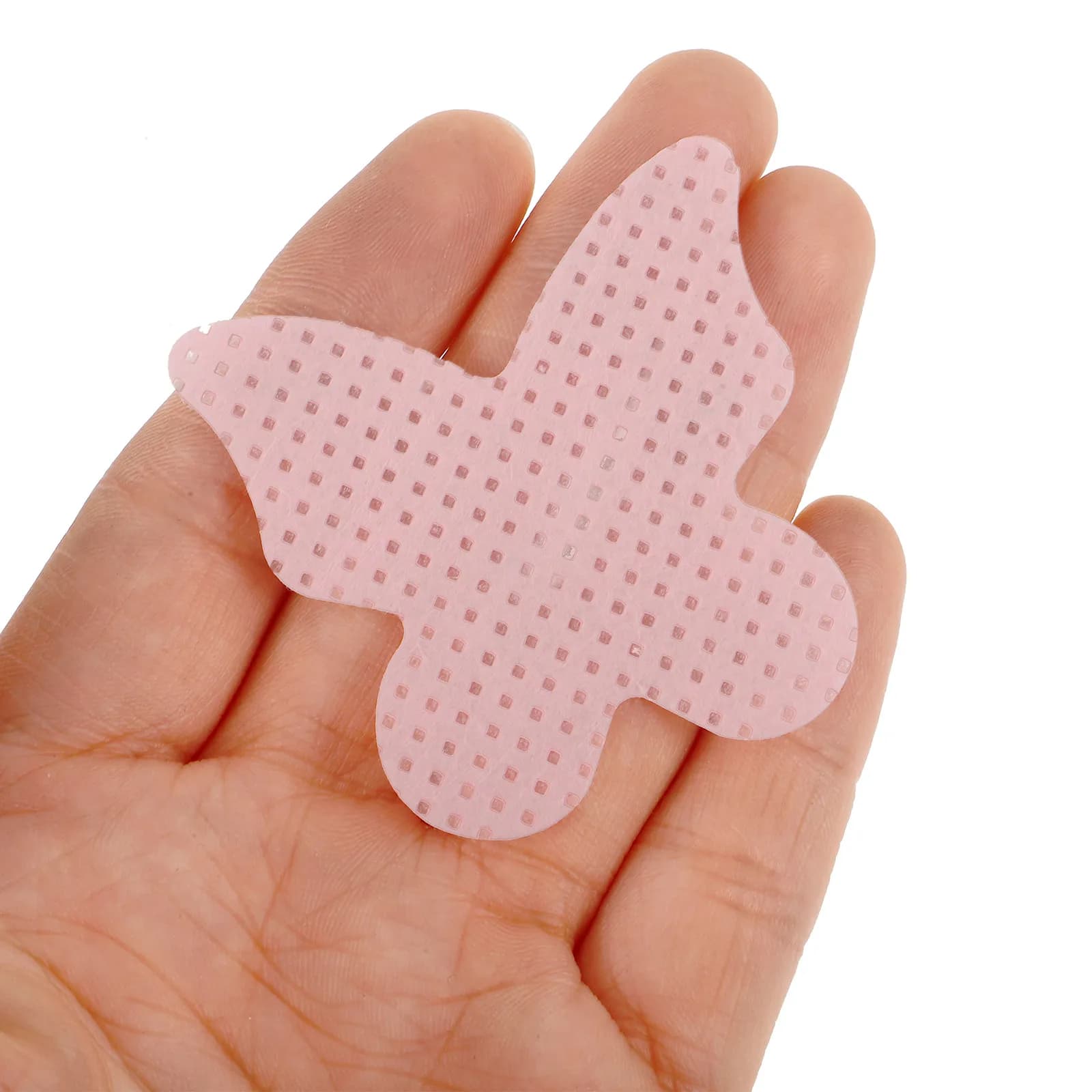 Salviette in Cotone con Design a Cuore, Senza Pelucchi, per Rimozione Smalto Gel, Acrilico e Dip Polish, per Salone e Uso Domestico
