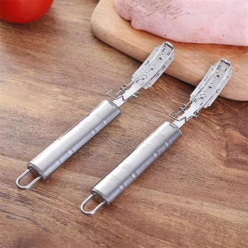 Poultry Hair Removal Knife Pork Peel Scraper Small kitchen utensils Knife for scraping hair in stainless steel