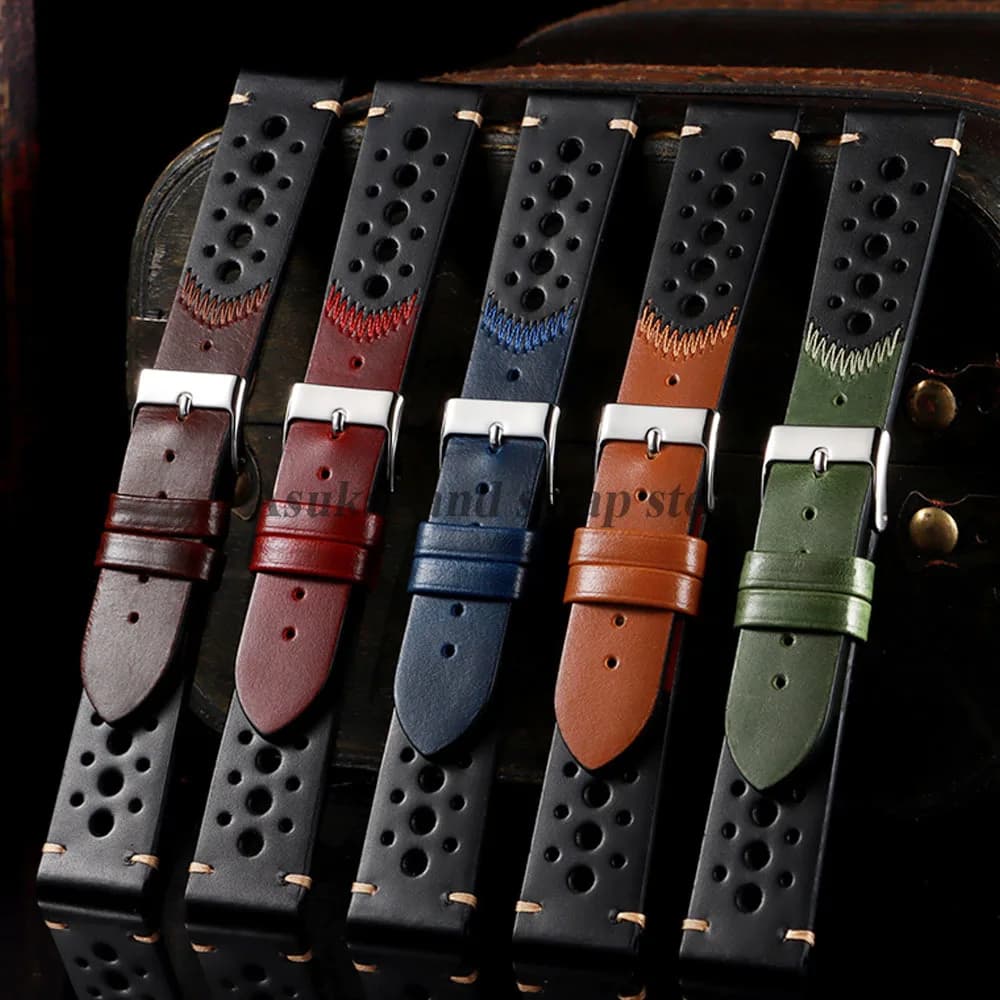 Nuovo cinturino per orologio in pelle cerata olio 20mm per Seiko per cinturino Omega per Smartwatch braccialetto universale uomo donna accessori per cintura