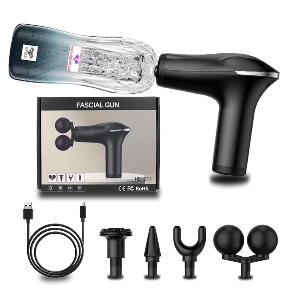 Fascia Massge Gun Vibration Muscle Relaxation of Deep Fabrics Massage Portable Fitness Device for Body Arm Column Male Entertainment