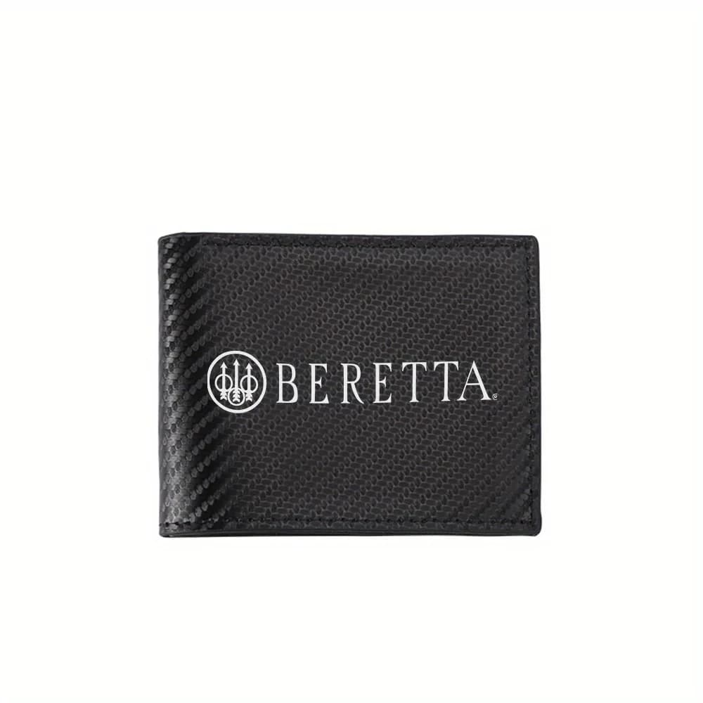 Frecce logo circolare lettere di marca marchio Portafogli da uomo Business semplice Design moderno ed elegante con stampa Regali per padre fidanzato